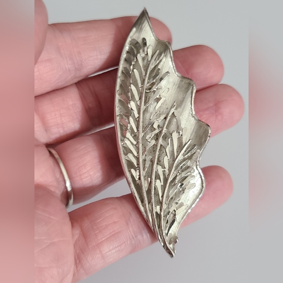 Vintage coro silver butterfly wing brooch pin estate vtg excellent condition - Picture 1 of 8